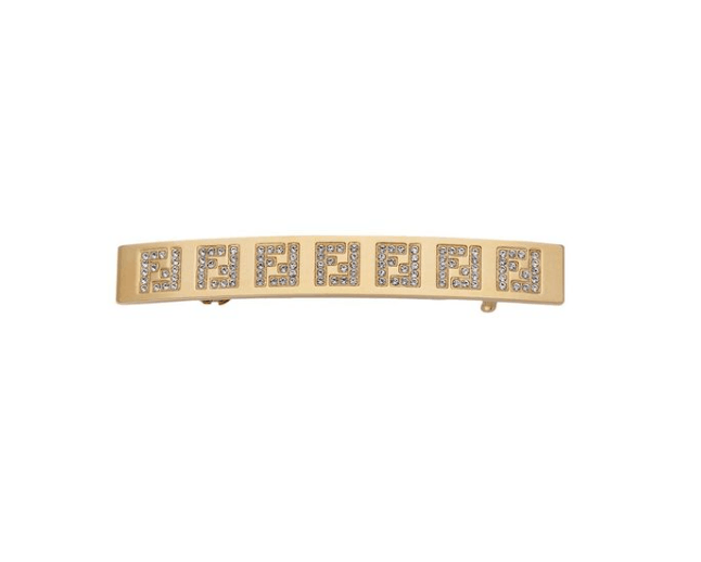 Fendi o1loc1c0824 Size: OS / Hair Clip in Golden Size ONE SIZE - 1 Thumbnail