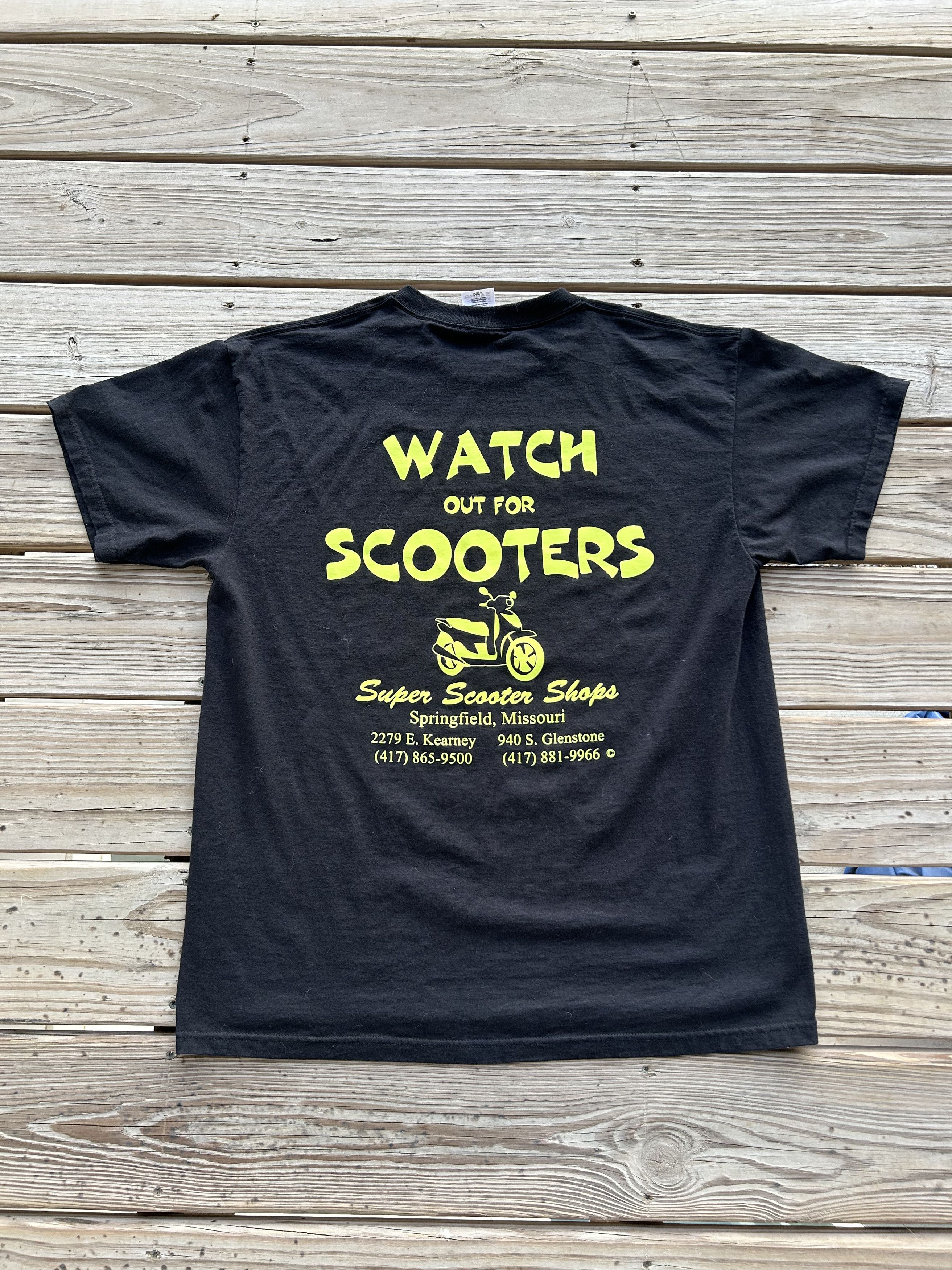 Vintage Scooter Graphic Tee Size US L / EU 52-54 / 3 - 1 Thumbnail