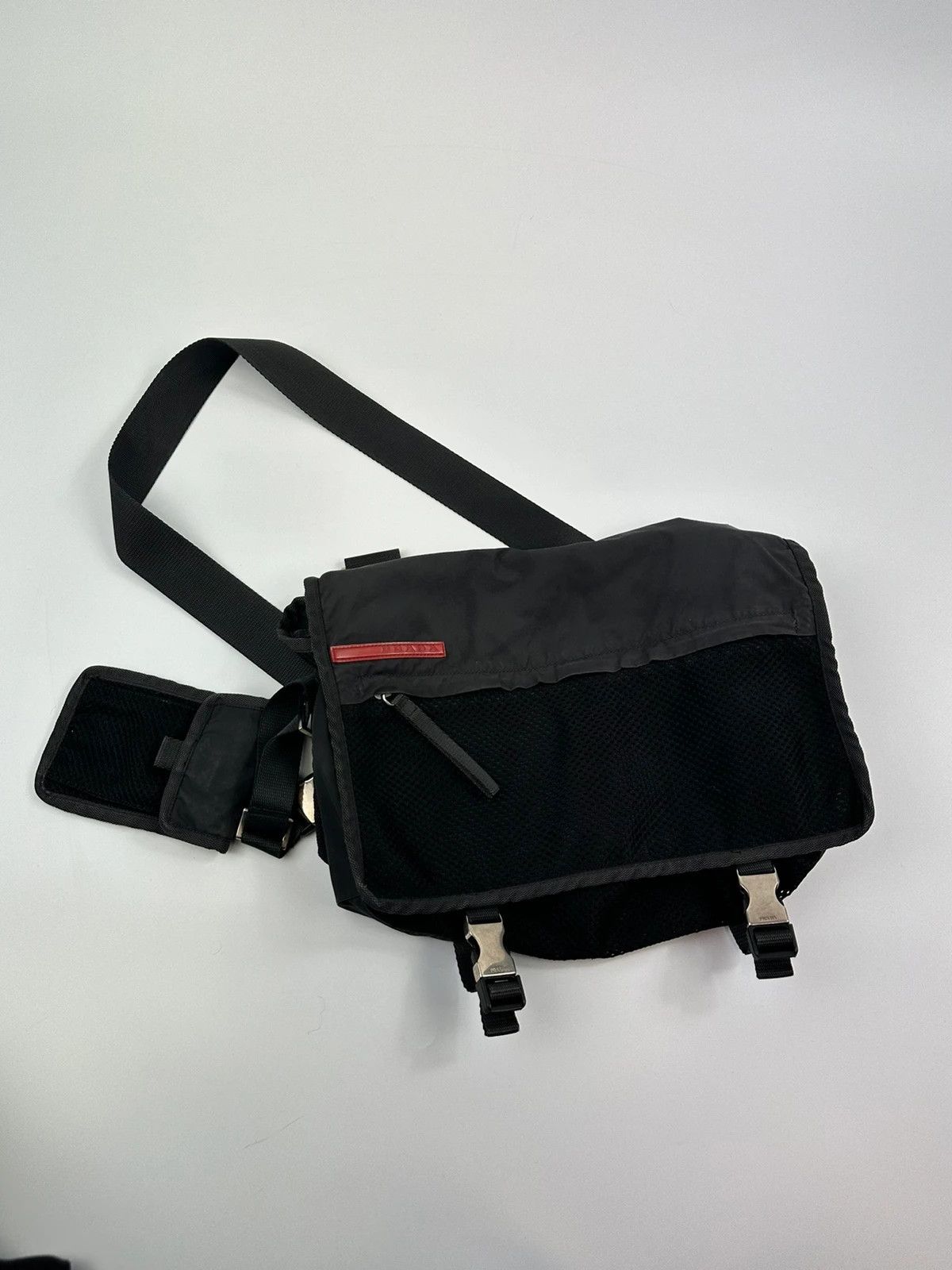 Prada Prada Sport SS1999 Mesh 2In1 CrossBody WaistBag Size ONE SIZE - 3 Thumbnail