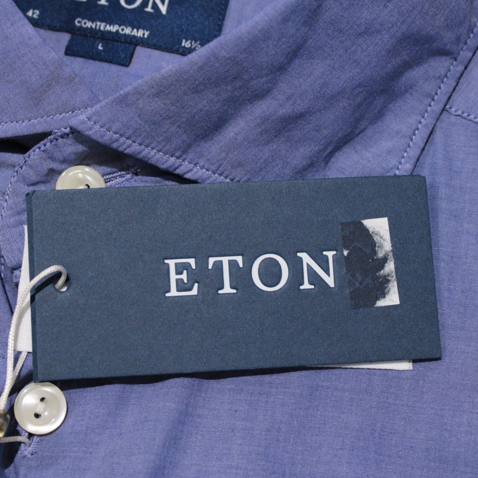 Eton Eton New with tags Shirt Size L US In Blue Size US L / EU 52-54 / 3 - 2 Thumbnail