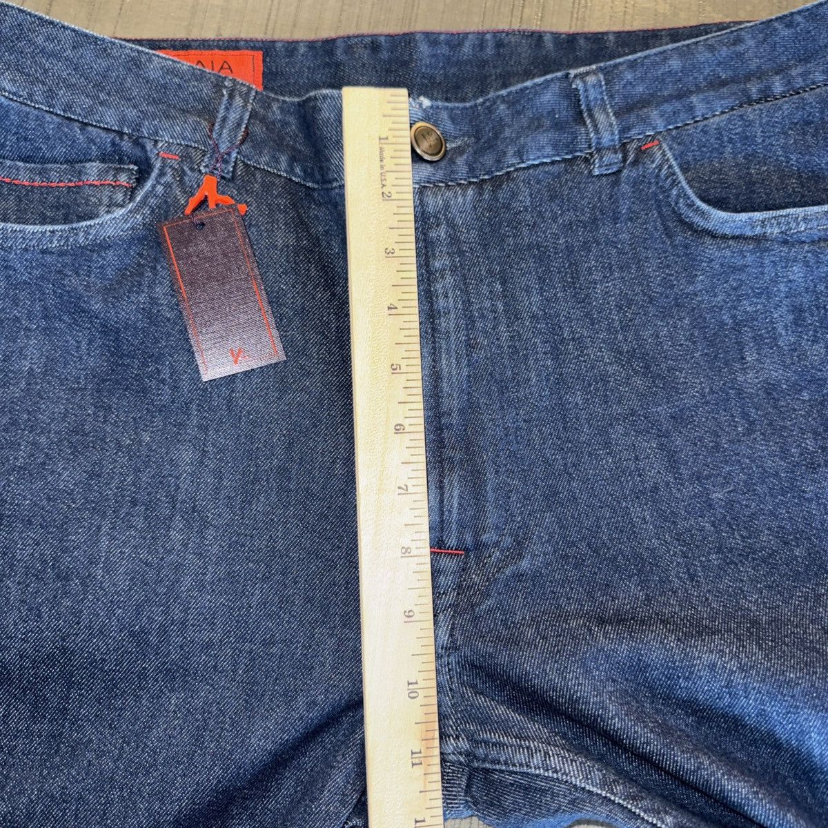 Isaia Isaia Napoli Iconico Selvedge Jeans 36 Italy Red Stitch NWT Size US 36 / EU 52 - 10 Thumbnail