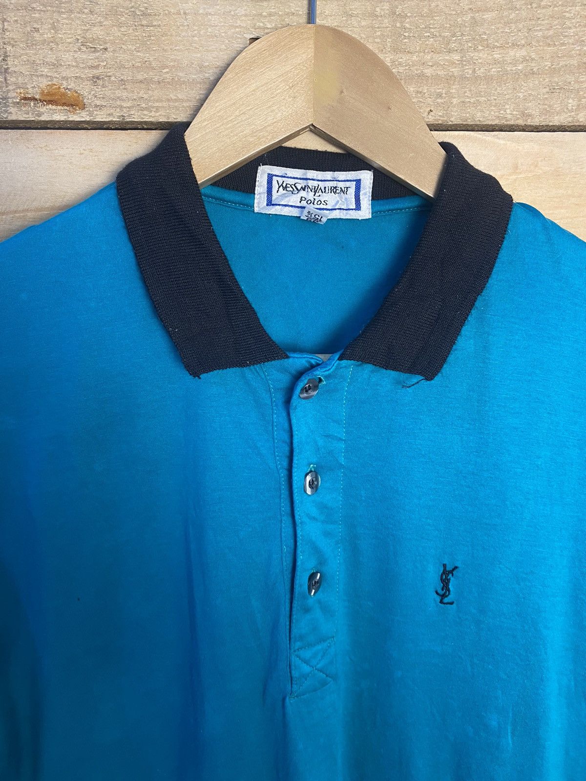 Japanese Brand × Vintage × Yves Saint Laurent Ysl Polo tshirt Size US M / EU 48-50 / 2 - 2 Thumbnail