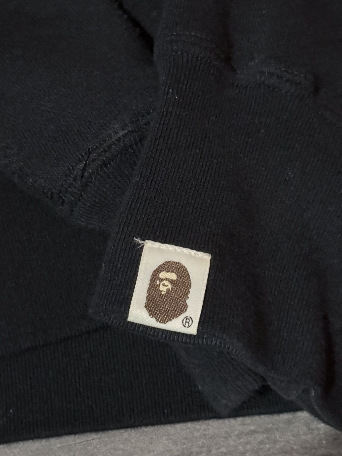 Bape A Bathing Ape Black College Logo Crewneck - Size L Size US L / EU 52-54 / 3 - 3 Thumbnail