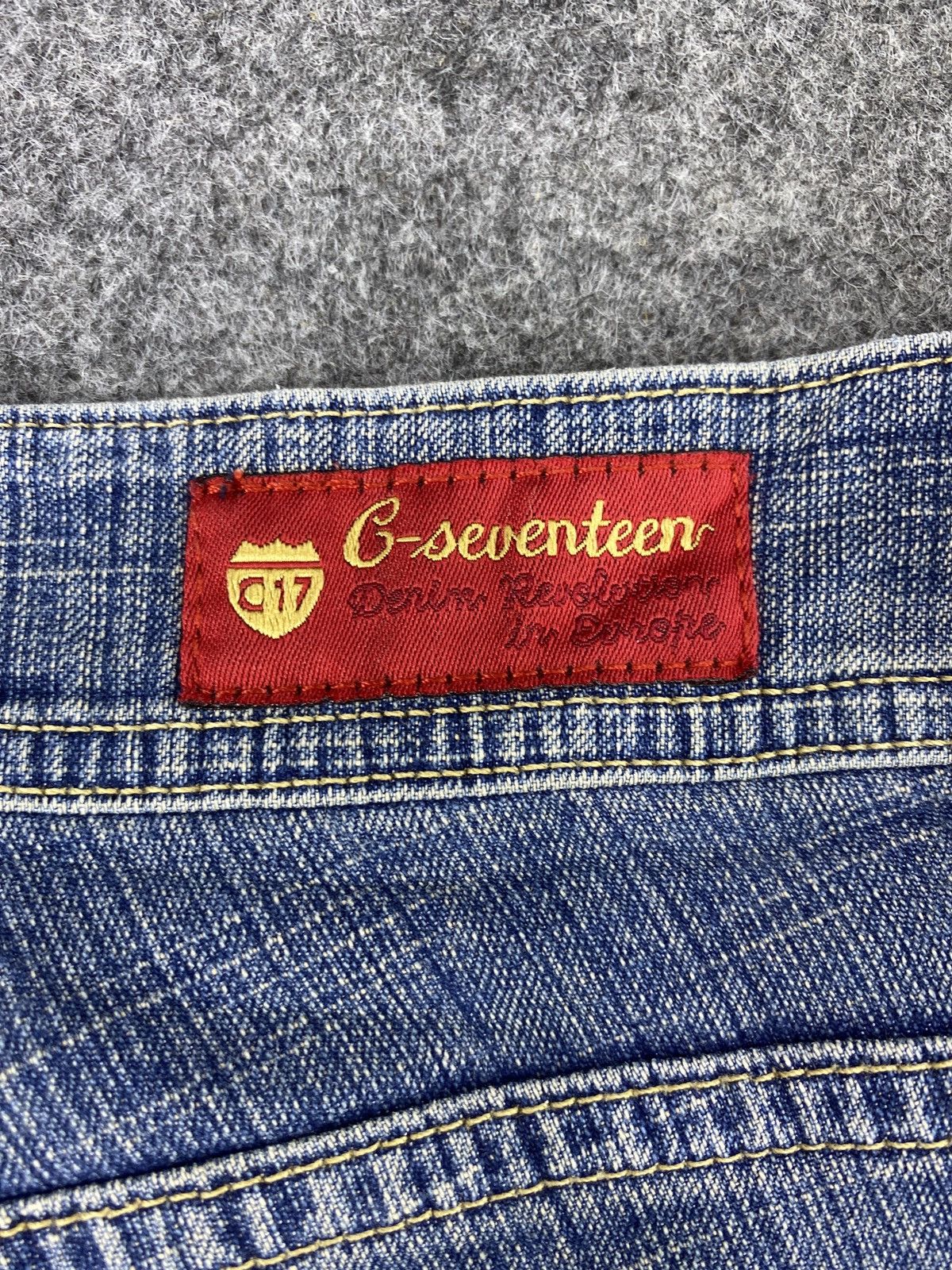 Japanese Brand Flare Jeans C-Seventeen Bootcut Denim pants - J1022 Size 27" / US 4 / IT 40 - 10 Thumbnail