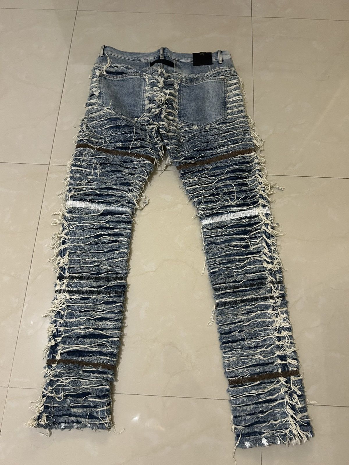1017 ALYX 9SM × Blackmeans OG Alyx x Blackmeans Shredded Denim Size US 32 / EU 48 - 5 Thumbnail