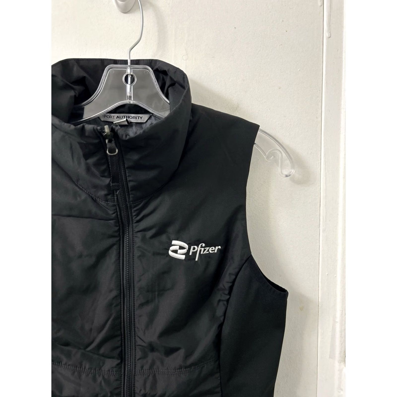 Port Authority Port Authority Vest Womens Small Black Pfizer Full Zip Corporate Work Jacket Vest Size S / US 4 / IT 40 - 4 Thumbnail