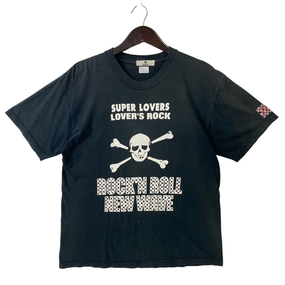 Japanese Brand VINTAGE LOVERS ROCK superlovers sunfaded NEW WAVE skull tee Size US L / EU 52-54 / 3 - 1 Thumbnail