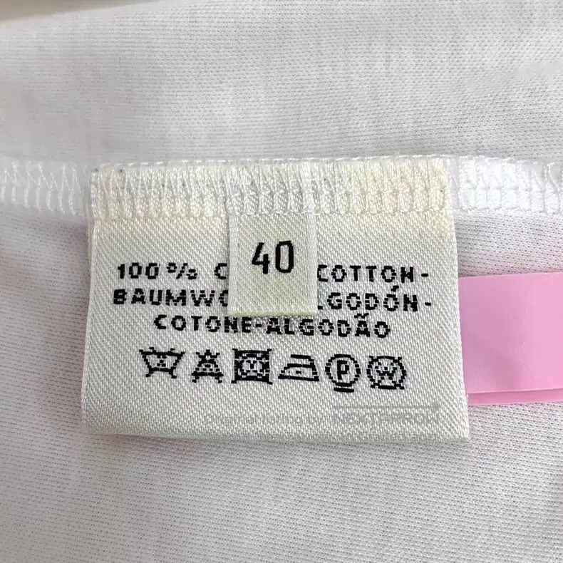 Hermes Hermes White letter printed cotton short-sleeved T-shirt Size S / US 4 / IT 40 - 6 Thumbnail
