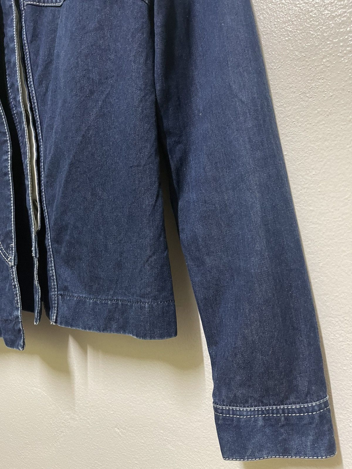 Designer × Hussein Chalayan × Vintage Hussein Chalayan Asymmetrical Denim Jacket SS2000 Italy Size S / US 4 / IT 40 - 5 Thumbnail