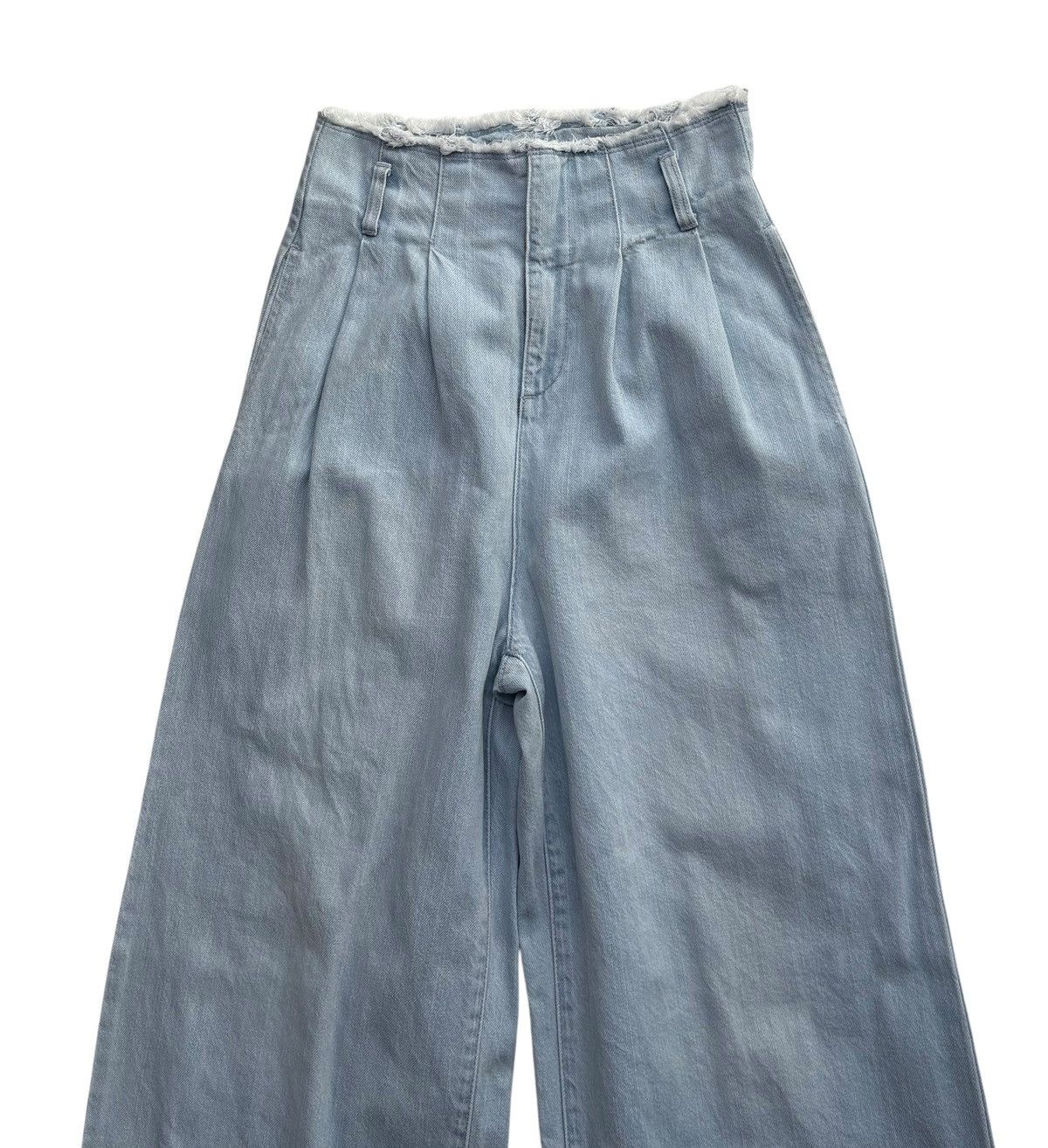 LOWRYS FARM Lowrys Farm Women Wide Leg Flared Denim Pants Size 26" / US 2 / IT 38 - 6 Thumbnail