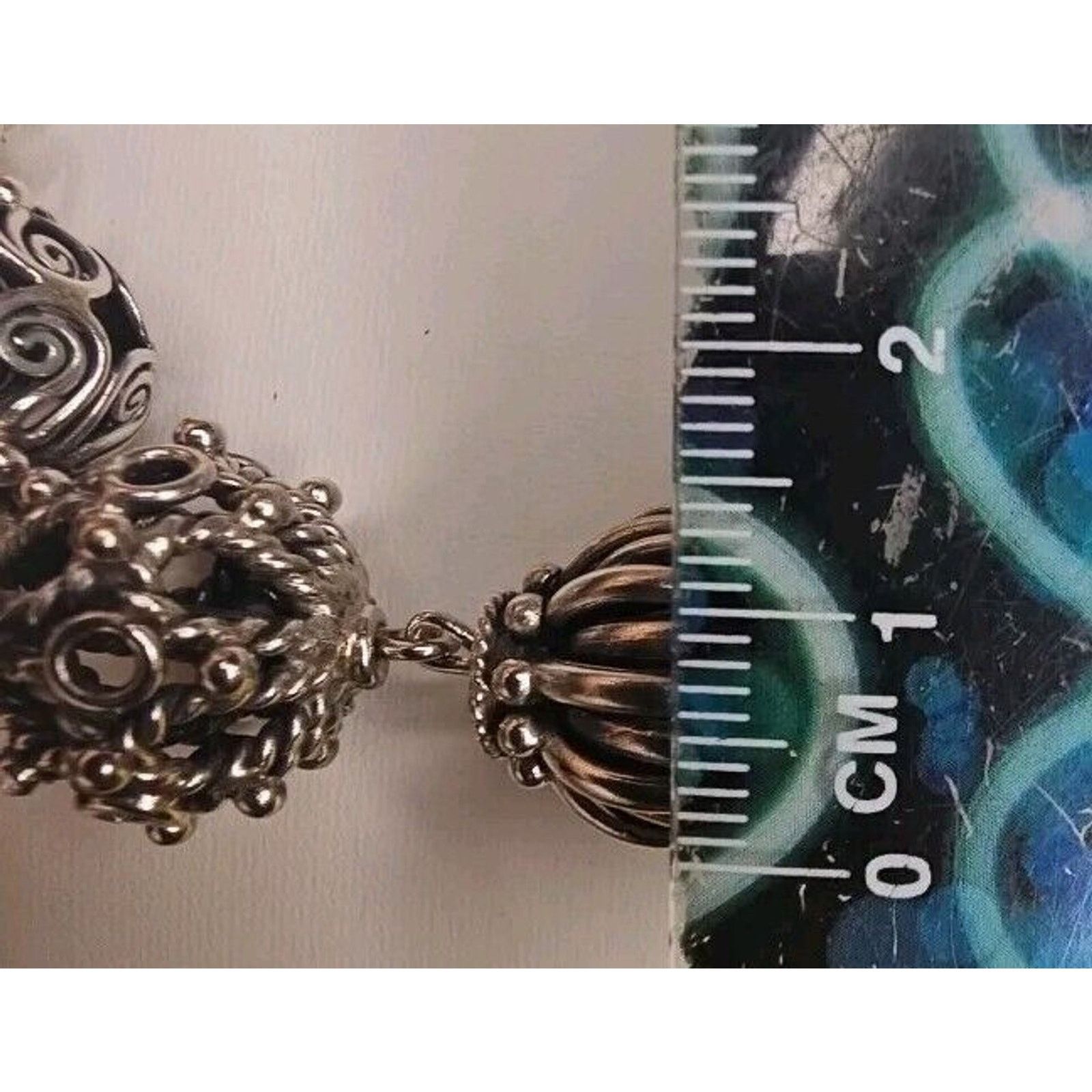 Sterling Silver Suarti Vintage Sterling Silver Chunky Bali Bead Necklace Size ONE SIZE - 7 Thumbnail