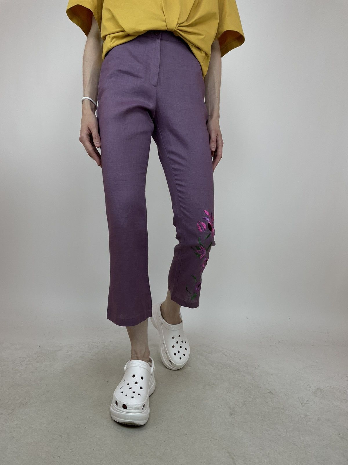 Other NAF NAF RAMIE FLARED CROPPED PANTS Womens size 36 Size 25" / US 0 / IT 36 - 3 Thumbnail