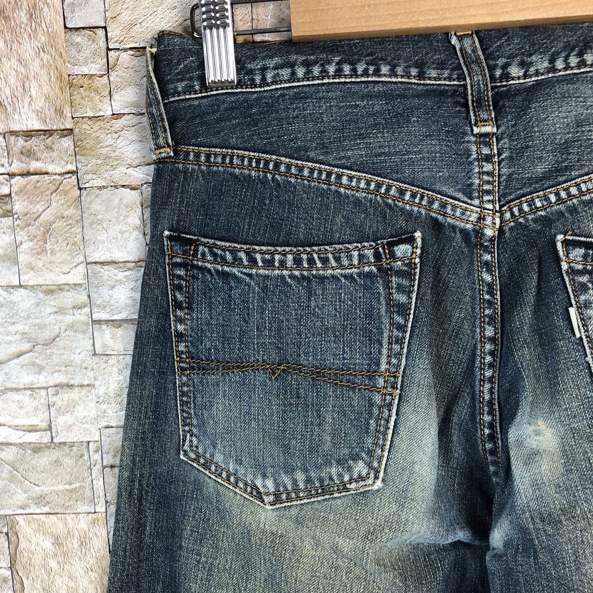 Japanese Brand BobSon vintage Blue Denim Pants #A1167 Size US 27 - 16 Thumbnail