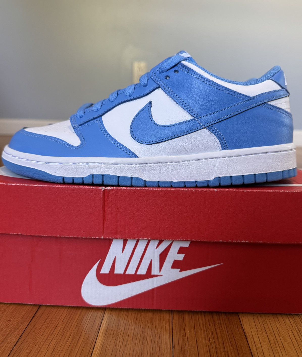 Nike Nike Dunk Low GS University Blue 7Y Size US 7 / EU 40 - 3 Thumbnail