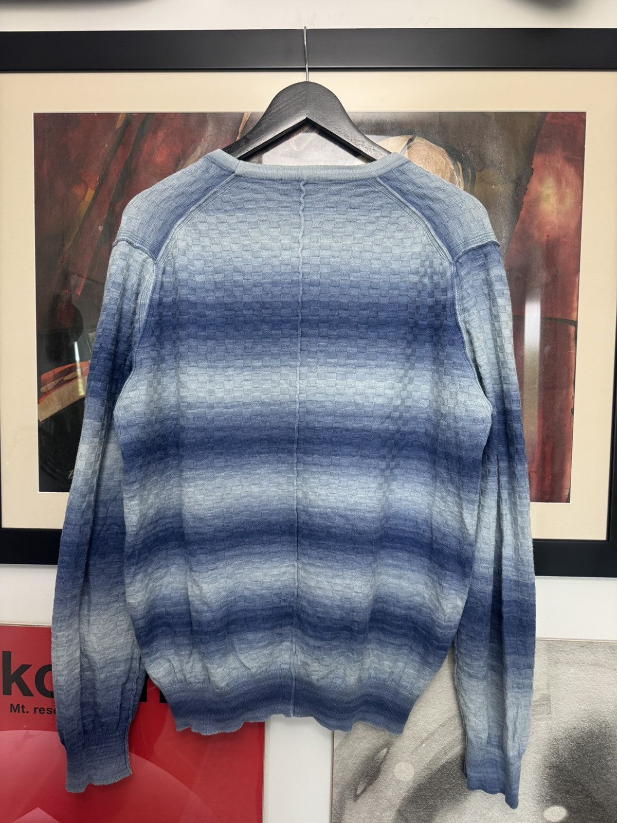 Moschino Love Moschino Blue Cloud Cardigan Rare Luxury Sweater Knit Size US L / EU 52-54 / 3 - 2 Thumbnail