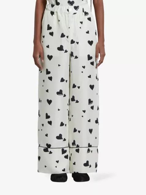 Marni o1w1db10824 Silk Trousers in White Size 30" / US 8 / IT 44 - 3 Thumbnail