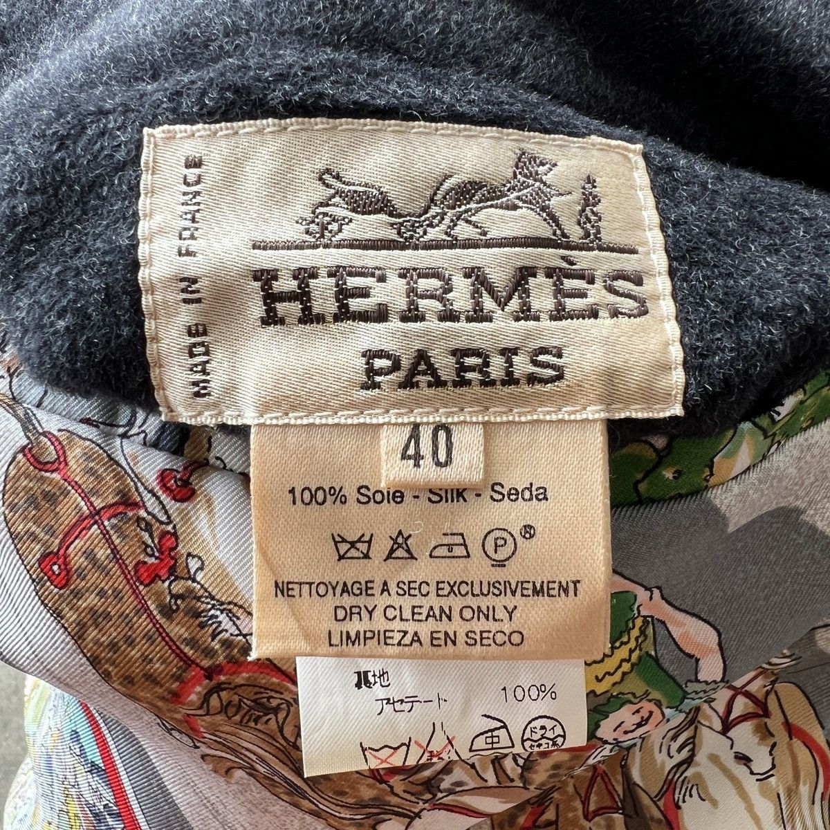 Hermes 🔥 Rare Vintage Hermes Paris Cirque Molier Reversible Jacket Size M / US 6-8 / IT 42-44 - 15 Thumbnail