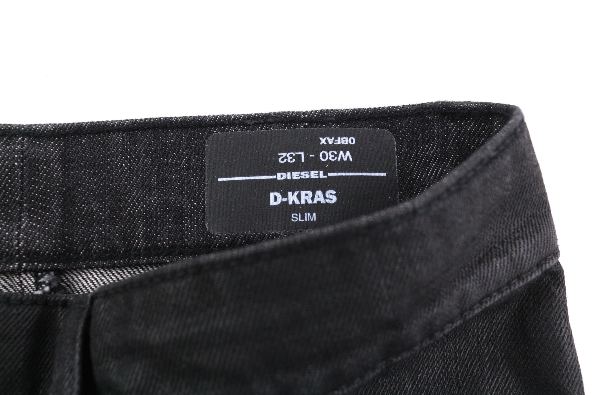 Diesel D-KRAS 0BFAX W30/L32 Black Slim Denim 40447 Size US 30 / EU 46 - 6 Thumbnail