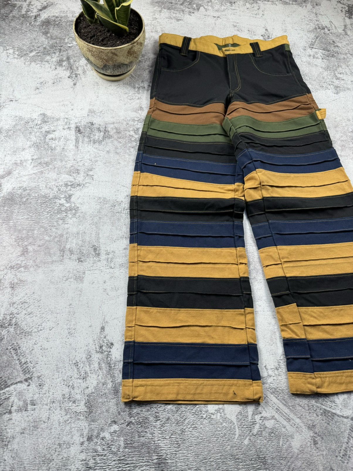 Carhartt Vintage 90S Striped Distressed Carpenter Carhartt Jeans Size US 30 / EU 46 - 15 Thumbnail