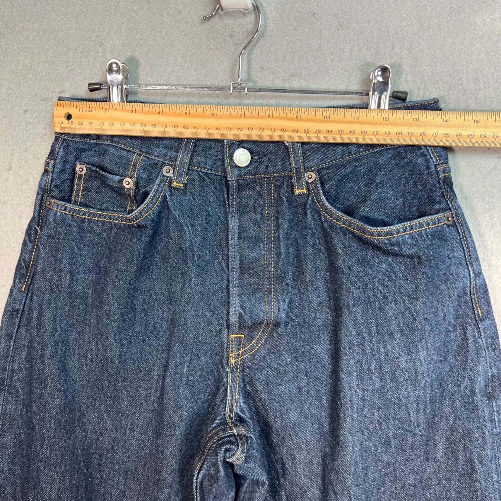 VINTAGE COS Jeans Women 27 Blue Denim 100% Cotton High Rise Cropped Womens