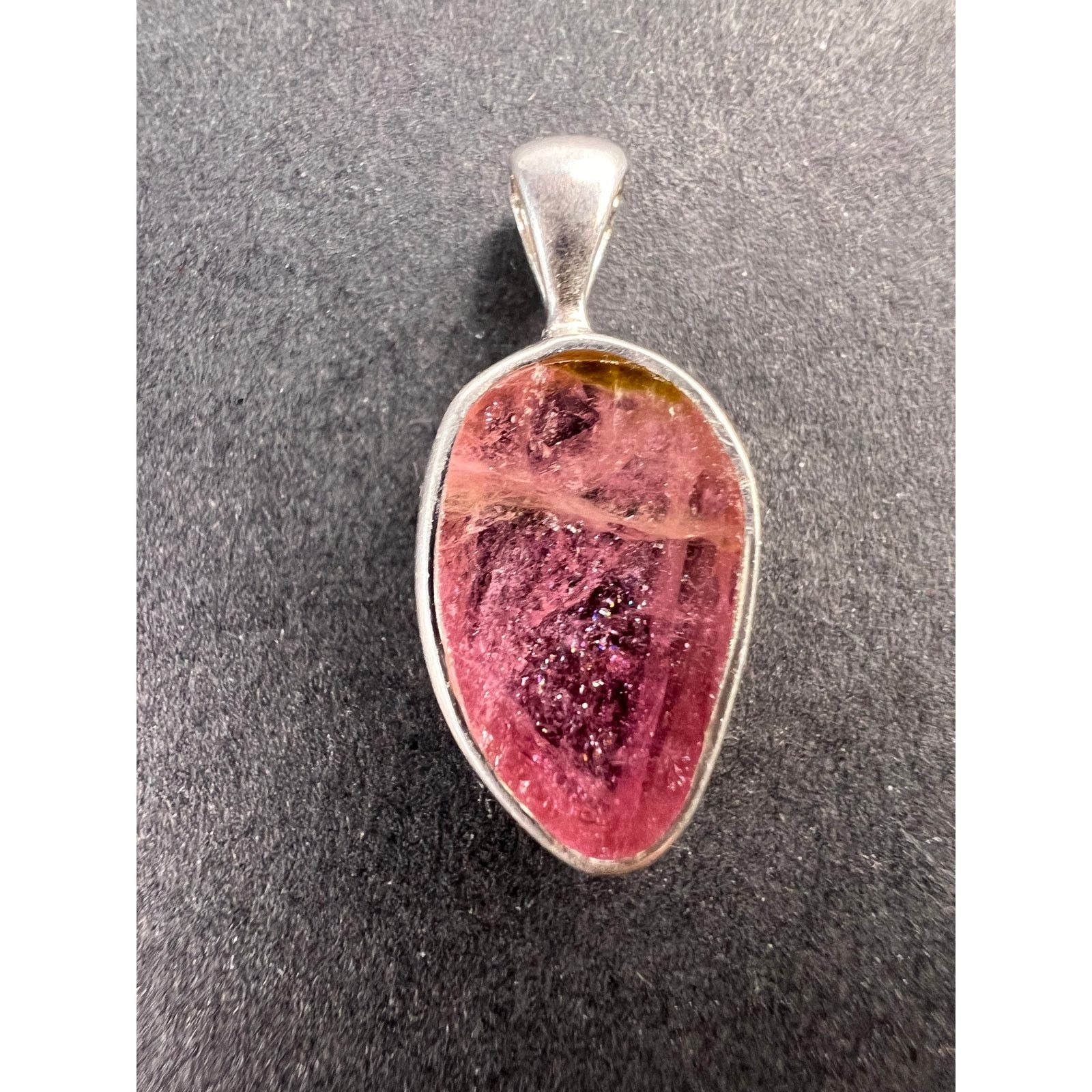 Other NEW Pink tri color tourmaline 925 pendant 1.34 grams Size ONE SIZE - 2 Thumbnail