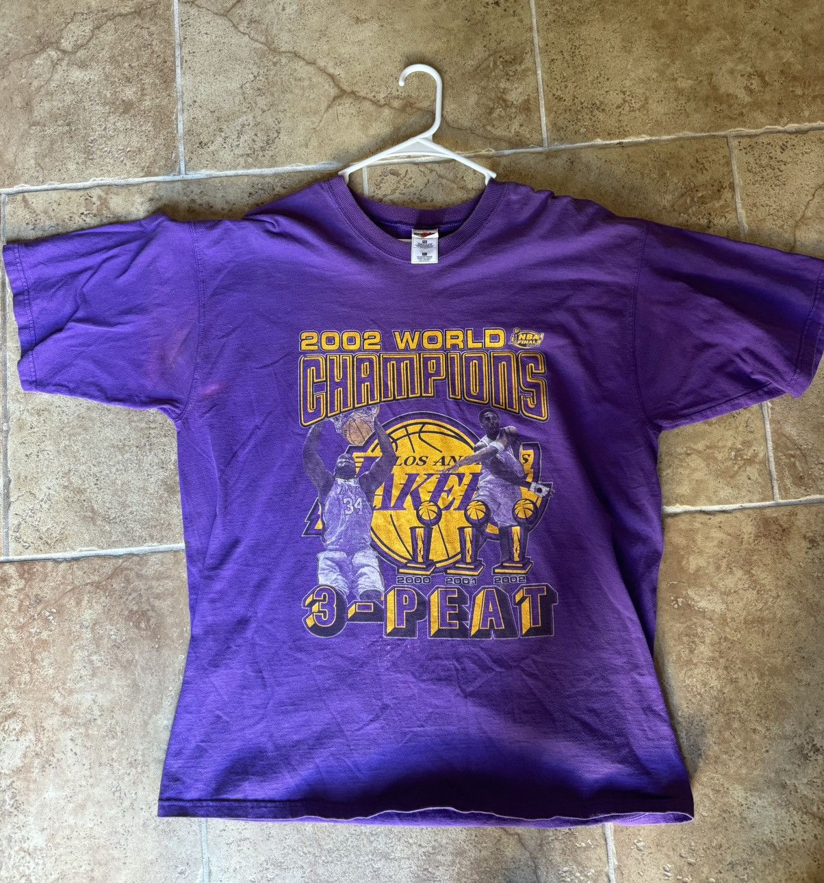 【超特価sale開催】  NBA × Loom The Of Fruit ×  Lakers LA 2002 Vintage トップス