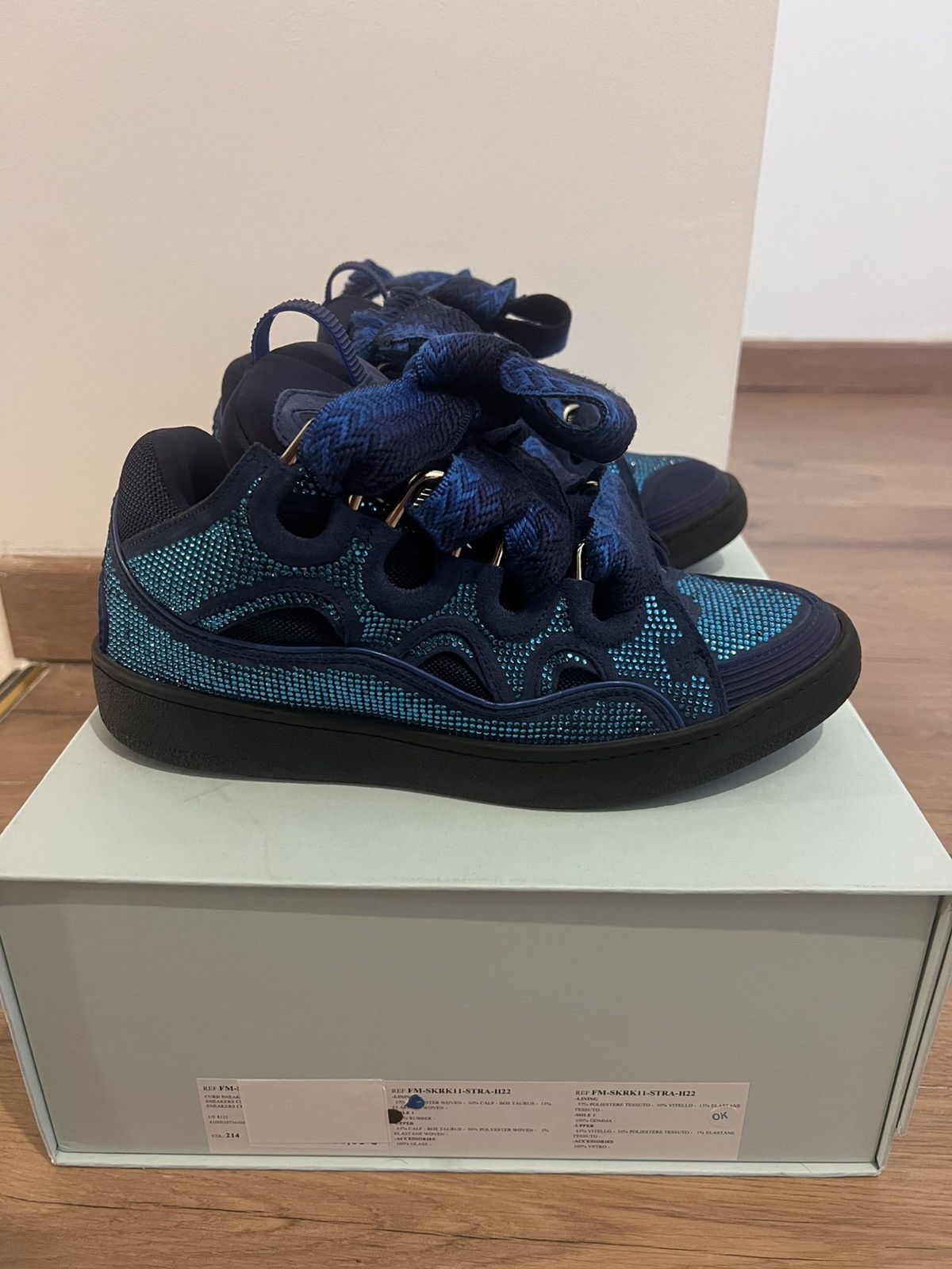 Lanvin Lanvin Curb X Swarovski Bleu Majorelle Size US 8 / EU 41 - 3 Thumbnail