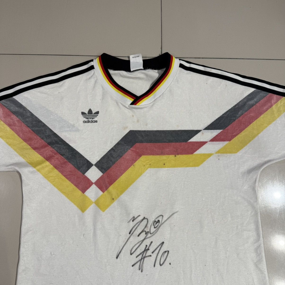 Vintage Vintage German 1990 World Cup Champion Jersey Size US L / EU 52-54 / 3 - 3 Thumbnail
