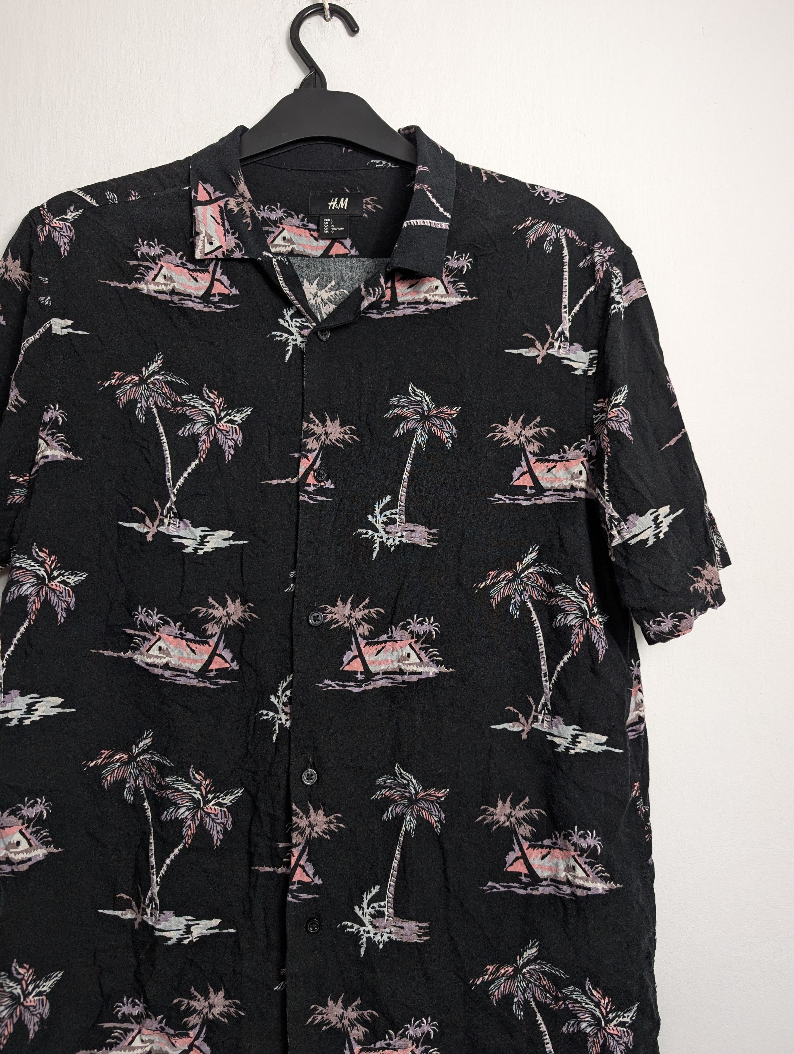 Vintage Vintage Y2K Hawaiian Shirt - Summer Floral Palm Tree Print Size US L / EU 52-54 / 3 - 2 Thumbnail