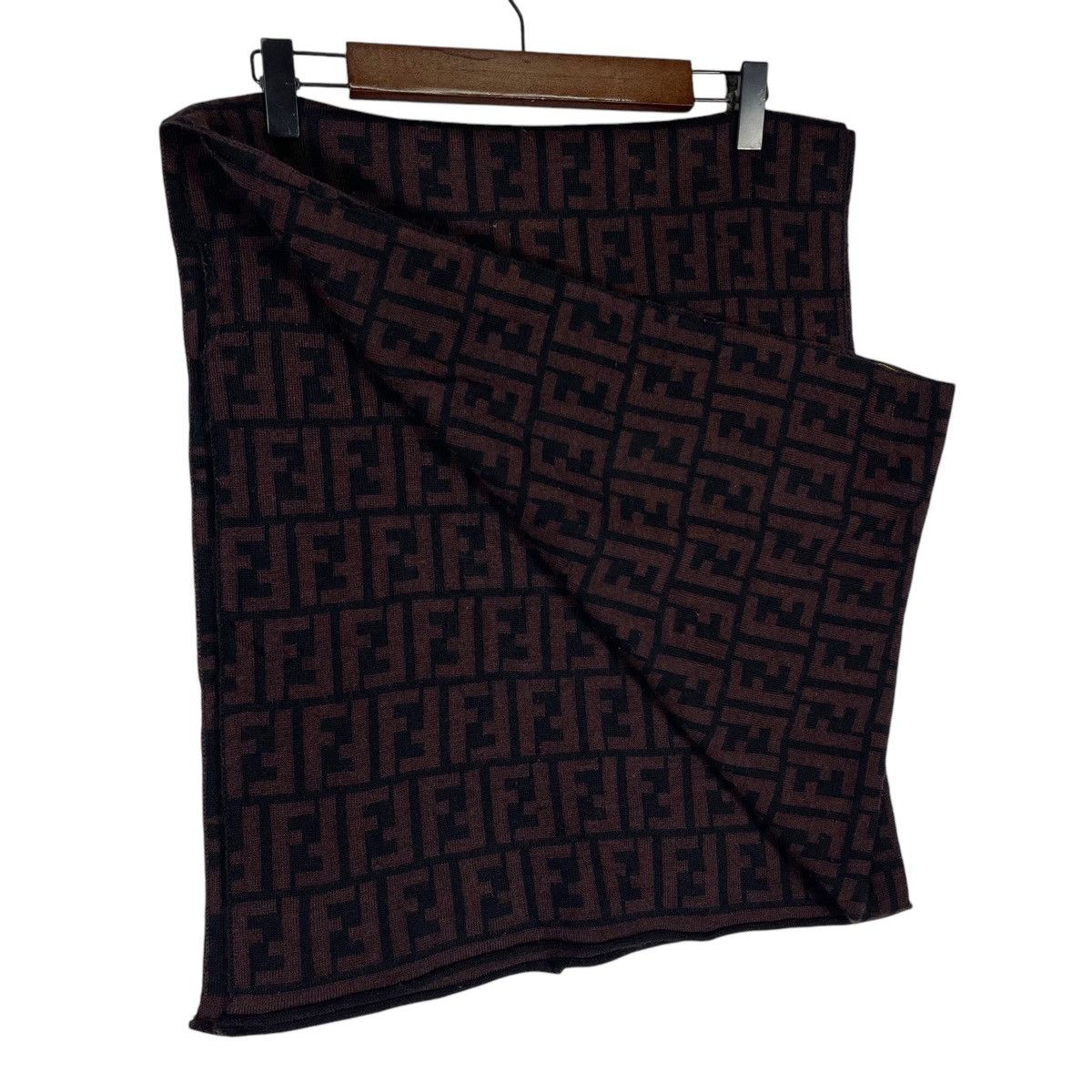 Fendi × Vintage Vintage Fendi Zucca All Over Print Scarf Muffler Size ONE SIZE - 6 Thumbnail