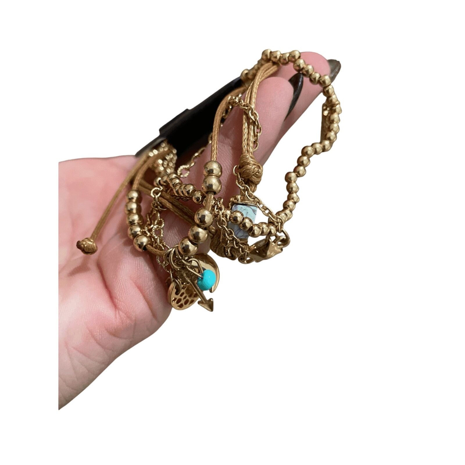 Other NWT Bangle Gold Mythical Bundle of Charmed Bracelets Western Size ONE SIZE - 3 Thumbnail