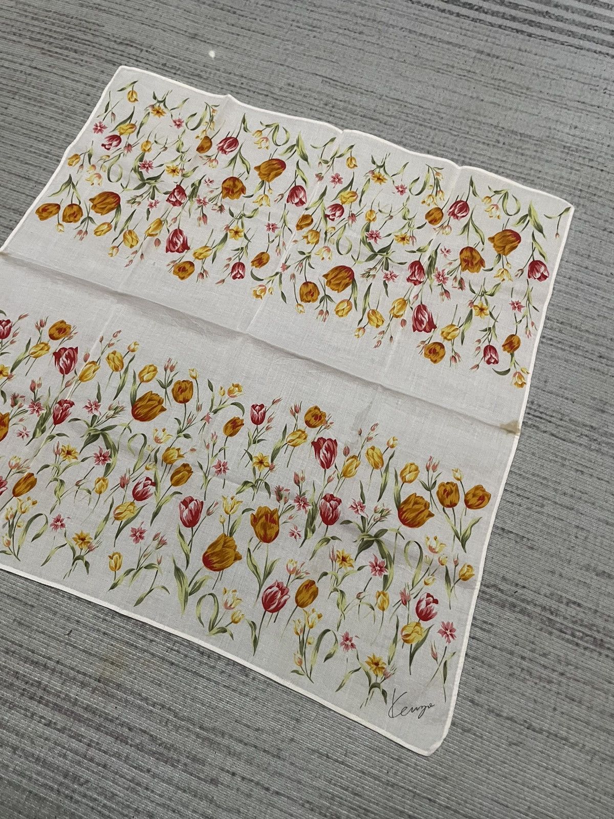 Kenzo Vintage Kenzo handkerchief bandana pocket square Size ONE SIZE - 2 Thumbnail