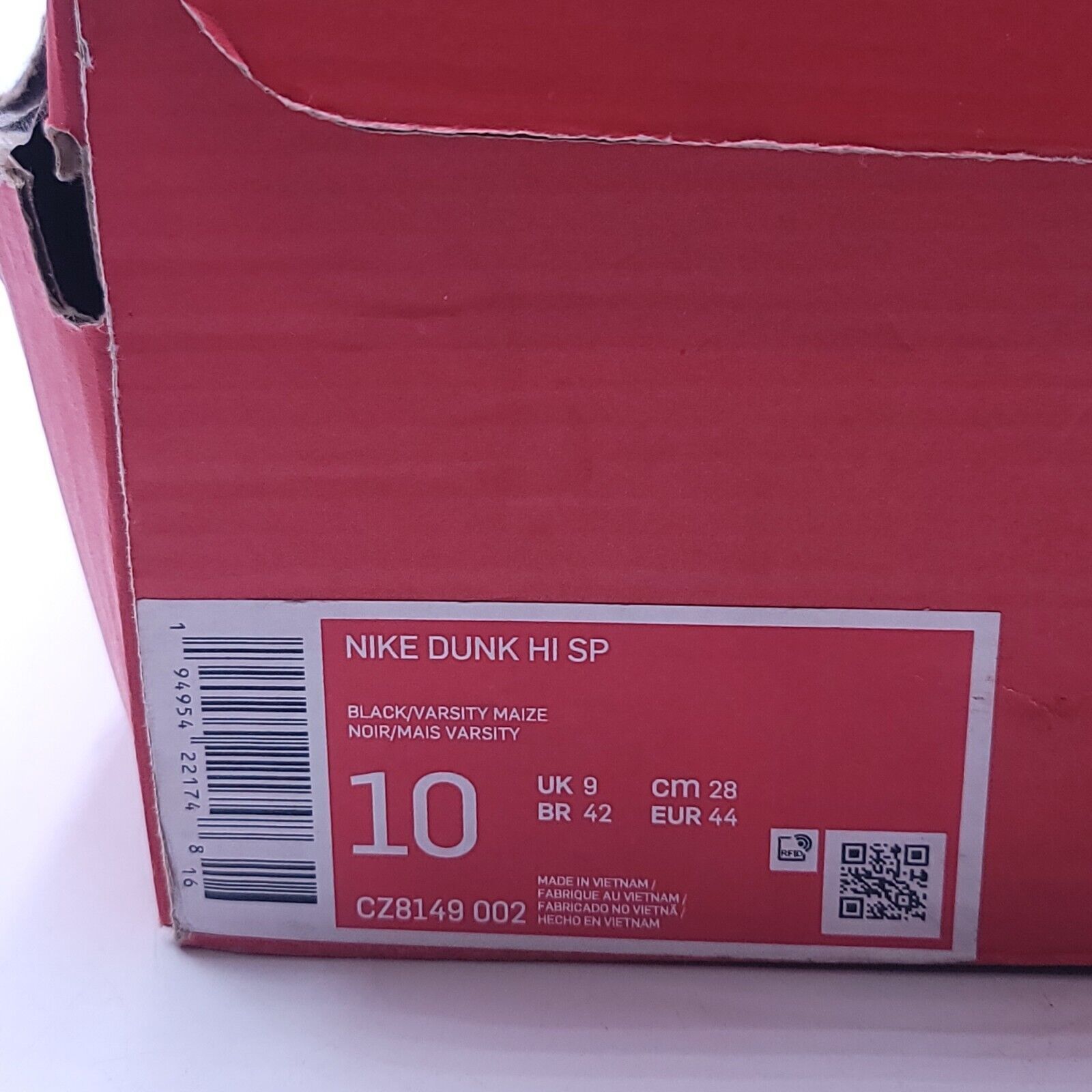 Nike Nike Dunk HI SP Basketball Shoe Men Size 10 CZ8149-002 Black Size US 10 / EU 43 - 10 Thumbnail