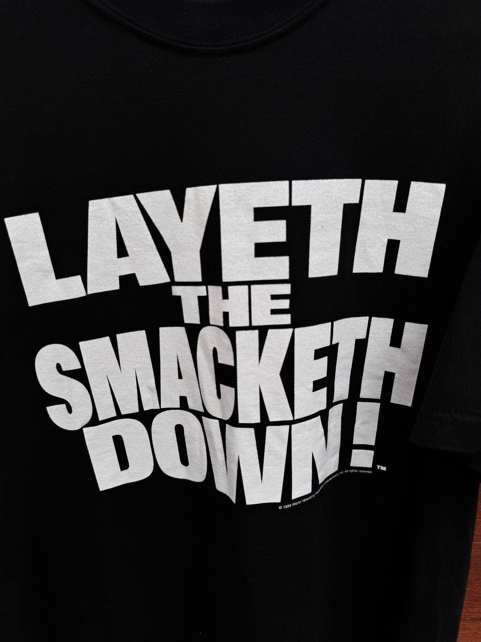 WWE WWE The Rock 1999 Layeth the Smacketh Down sz L Event! Size US L / EU 52-54 / 3 - 5 Thumbnail