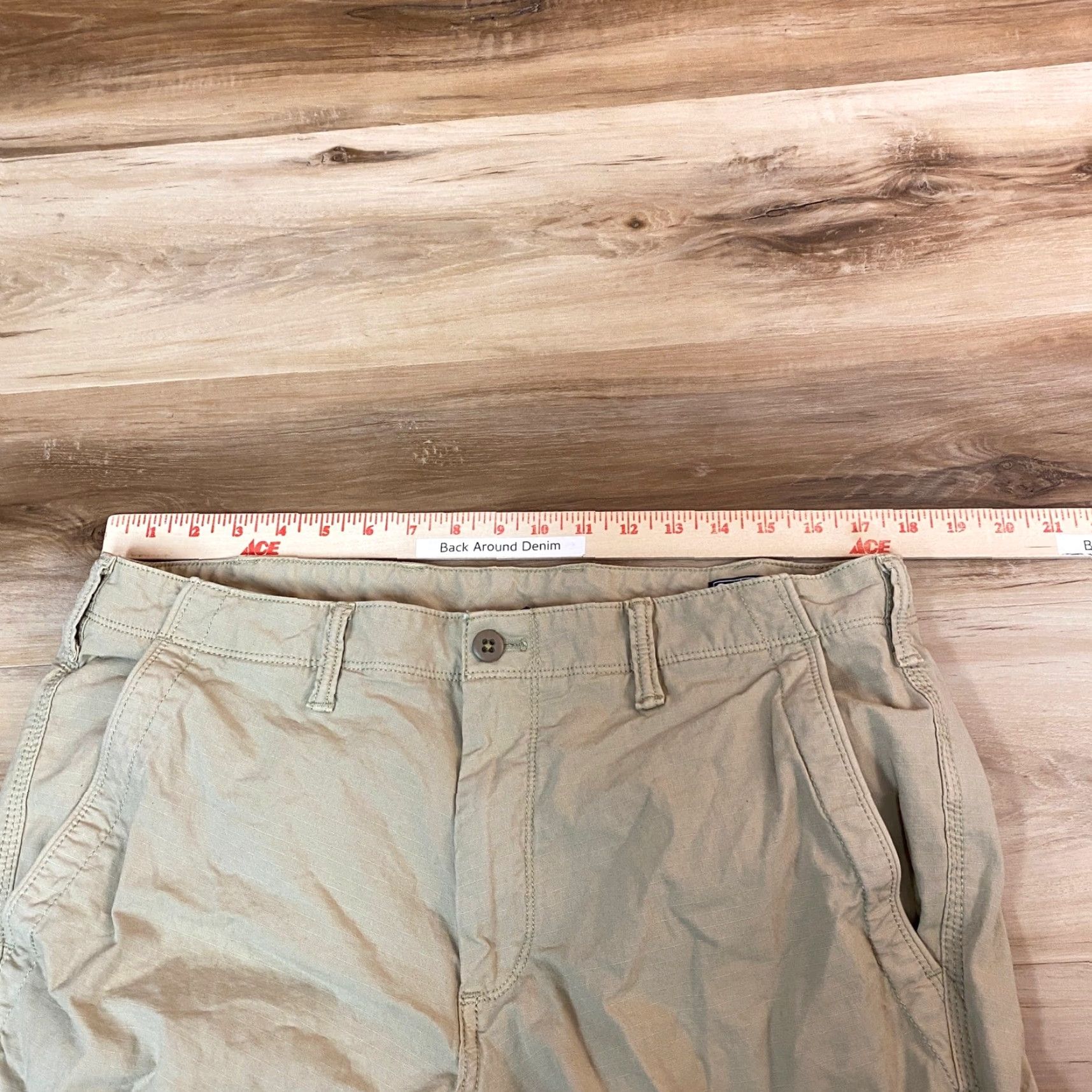 Gap Gap Cargo Pants Mens 36x32 Tan Khaki Straight Leg Workwear Casual Utility Pants Mens 36 Beige Cotton Blend Cargo Pocket Pants Mens Regular Mens Size US 36 / EU 52 - 5 Thumbnail