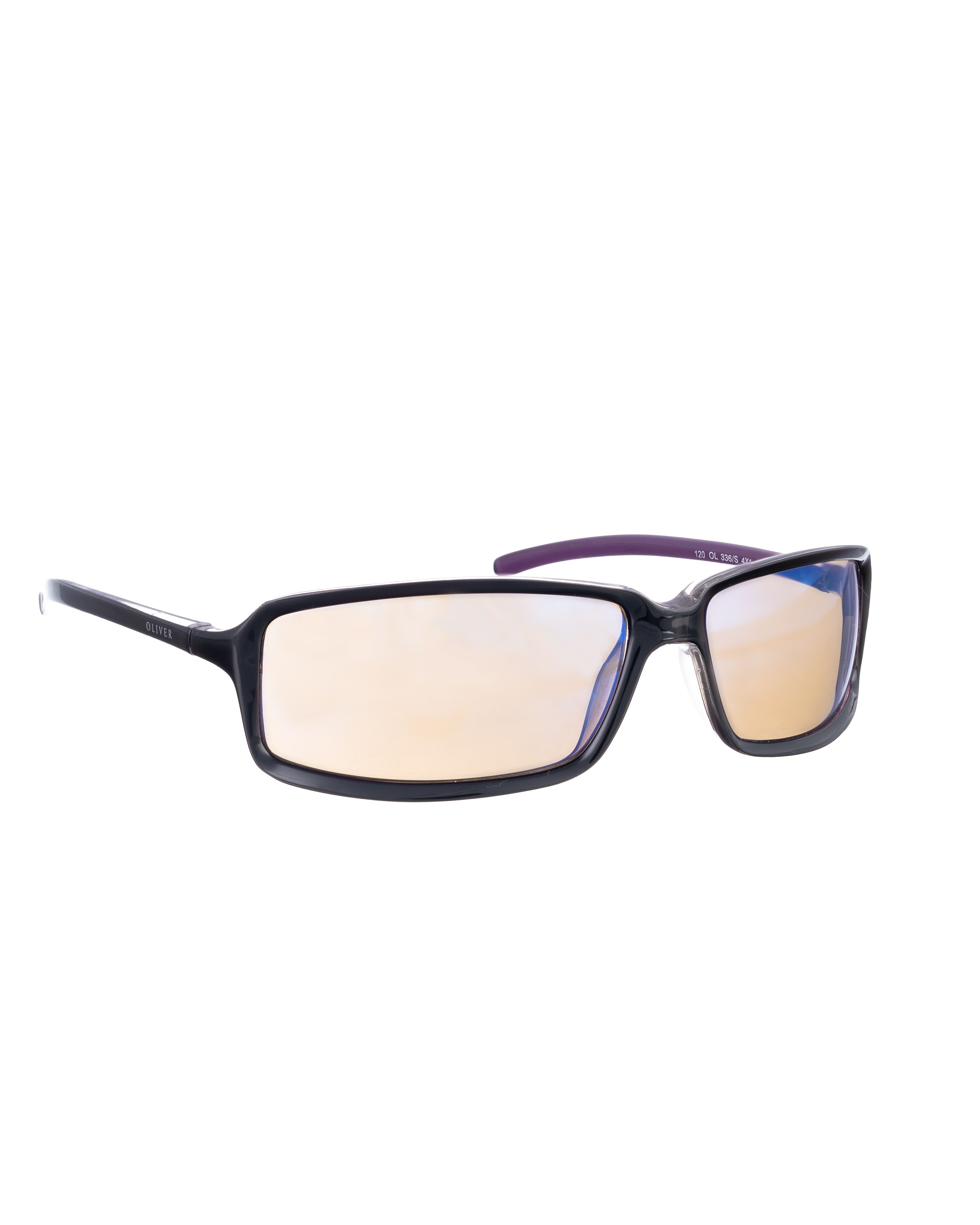 Valentino Oliver by Valentino 00s Purple Black Mirror Sunglasses Size ONE SIZE - 1 Thumbnail