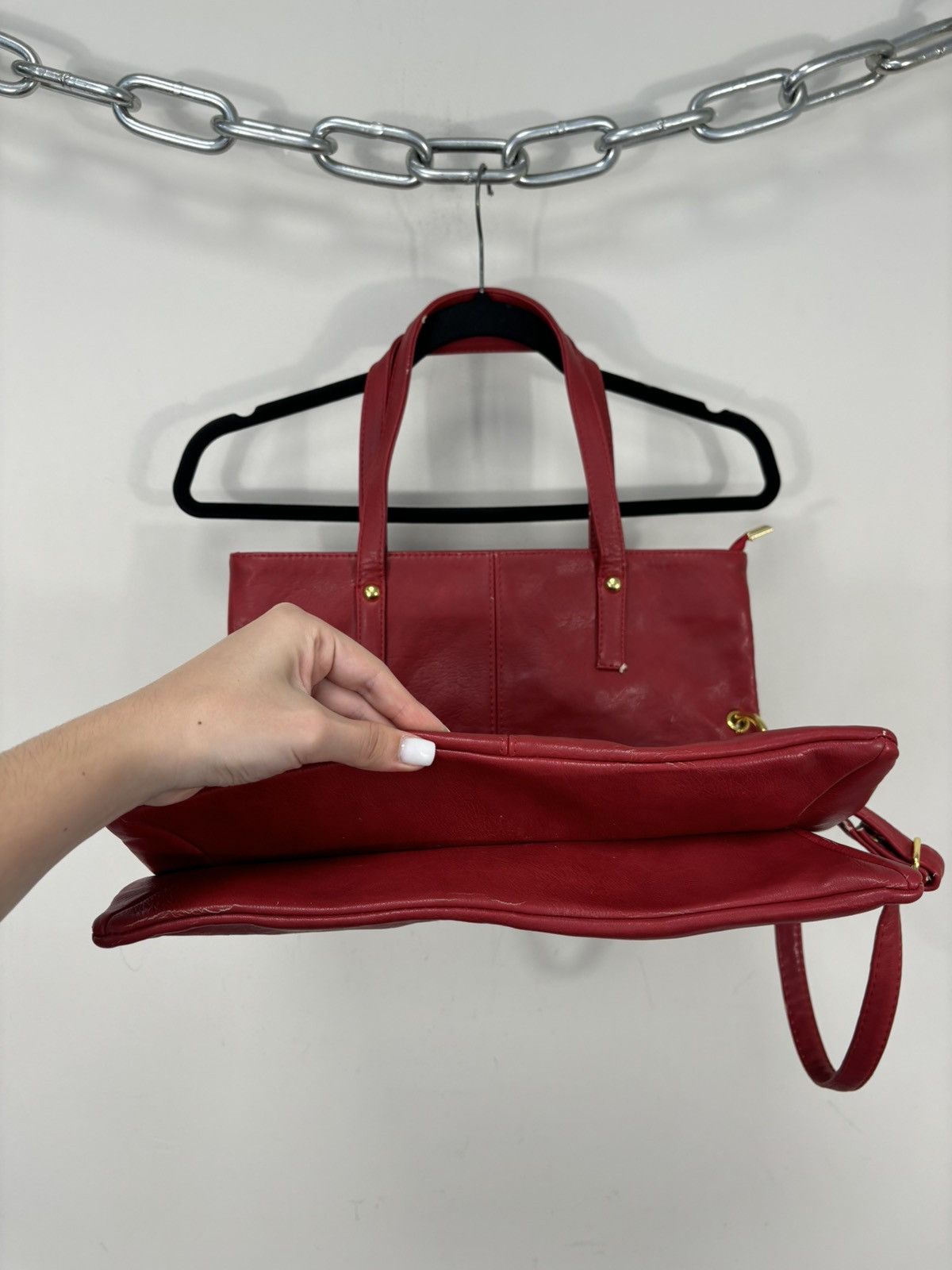 Mulberry Mulberry Rare Red Leather Crossbody Deep Tote Bag Size ONE SIZE - 14 Thumbnail