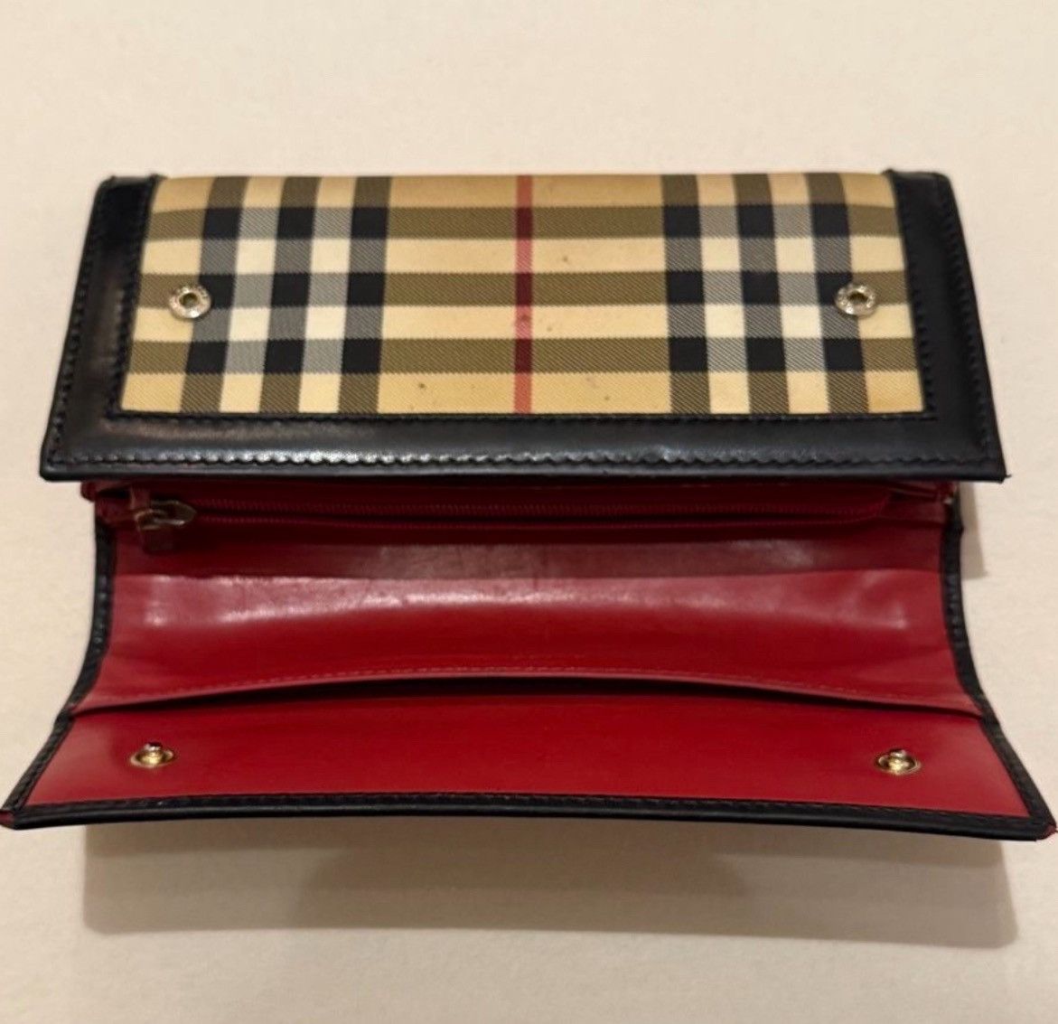 Burberry LONG BUTTONED LEATHER WALLET Size ONE SIZE - 6 Thumbnail