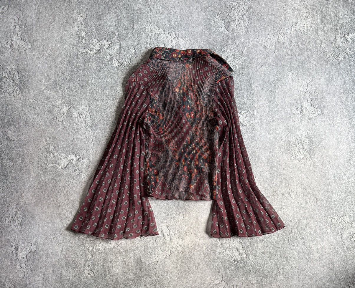 Designer Archive style pleats please issey miyake mesh blouse top Size ONE SIZE - 9 Thumbnail