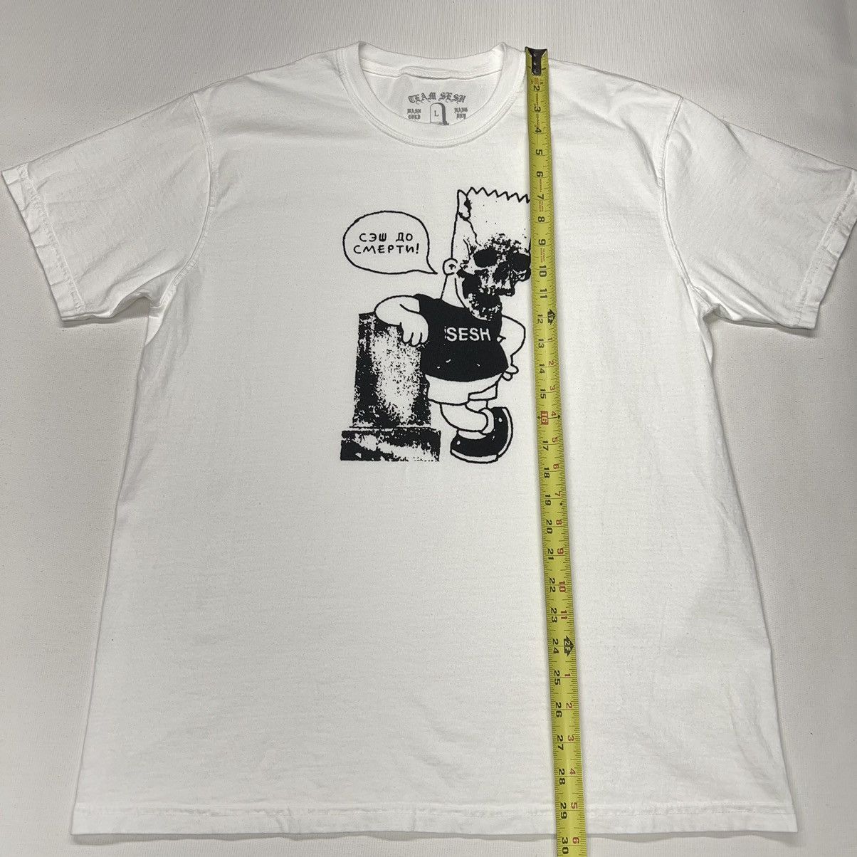 Bones × TeamSESH Team Sesh Bones Tee Shirt White Bart Merch Dead Skull Size US L / EU 52-54 / 3 - 7 Thumbnail