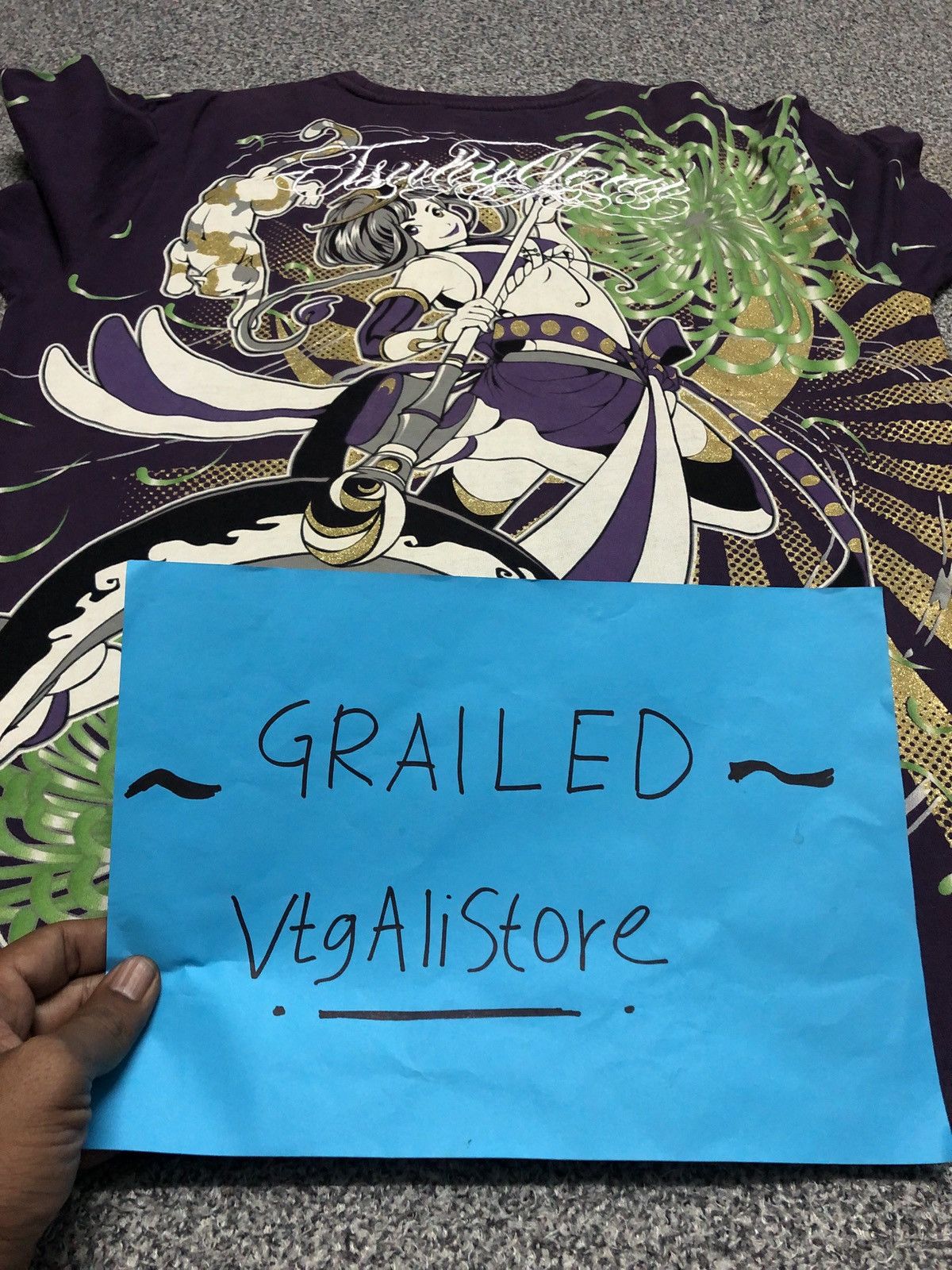 Japanese Brand 💥RARE💥Vintage OVP Sukajan Anime X Sexy Girl Tshirt Size US XXL / EU 58 / 5 - 18 Thumbnail