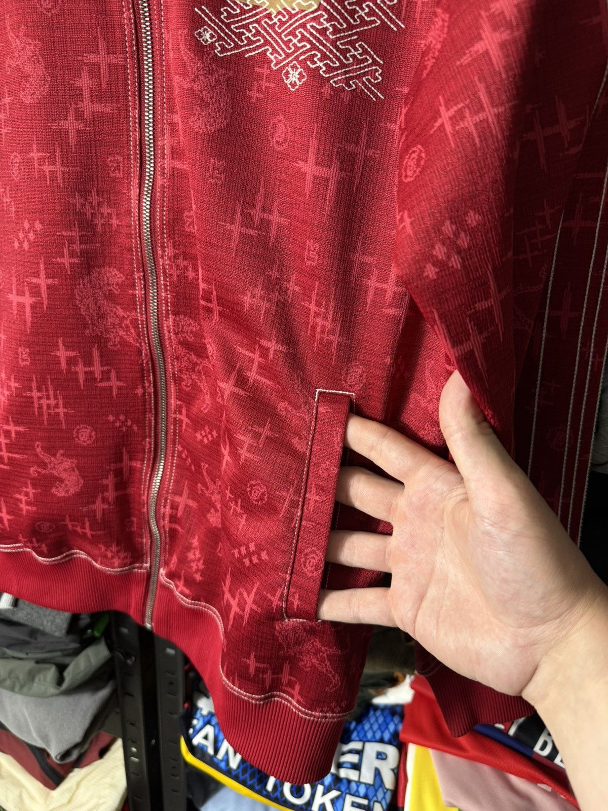 Onitsuka Tiger Onitsuka Tiger Track Jacket Red Full Zip Y2K Japan Style S Size US S / EU 44-46 / 1 - 8 Thumbnail