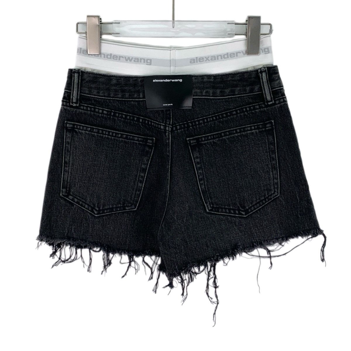 Alexander Wang Alexander Wang Black Tag Cotton Casual Fringe Shorts K26WX Size 24" / US 00 / IT 34 - 2 Thumbnail