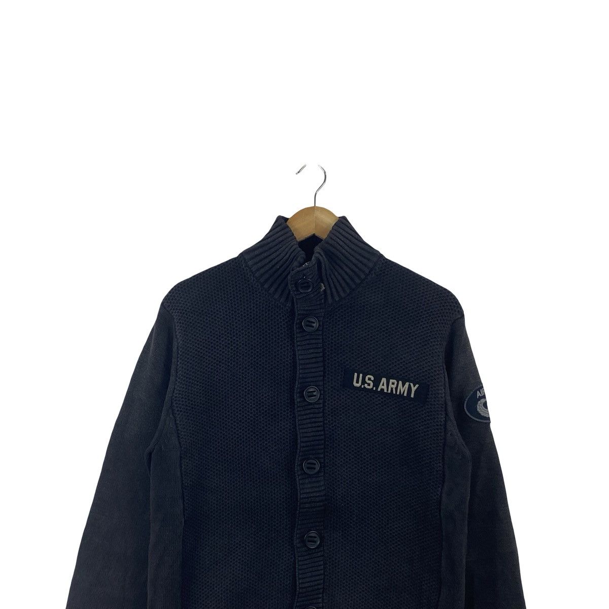 Avirex AVIREX U.S ARMY Military Knit Cardigan Sweater Button Up Size US L / EU 52-54 / 3 - 2 Thumbnail