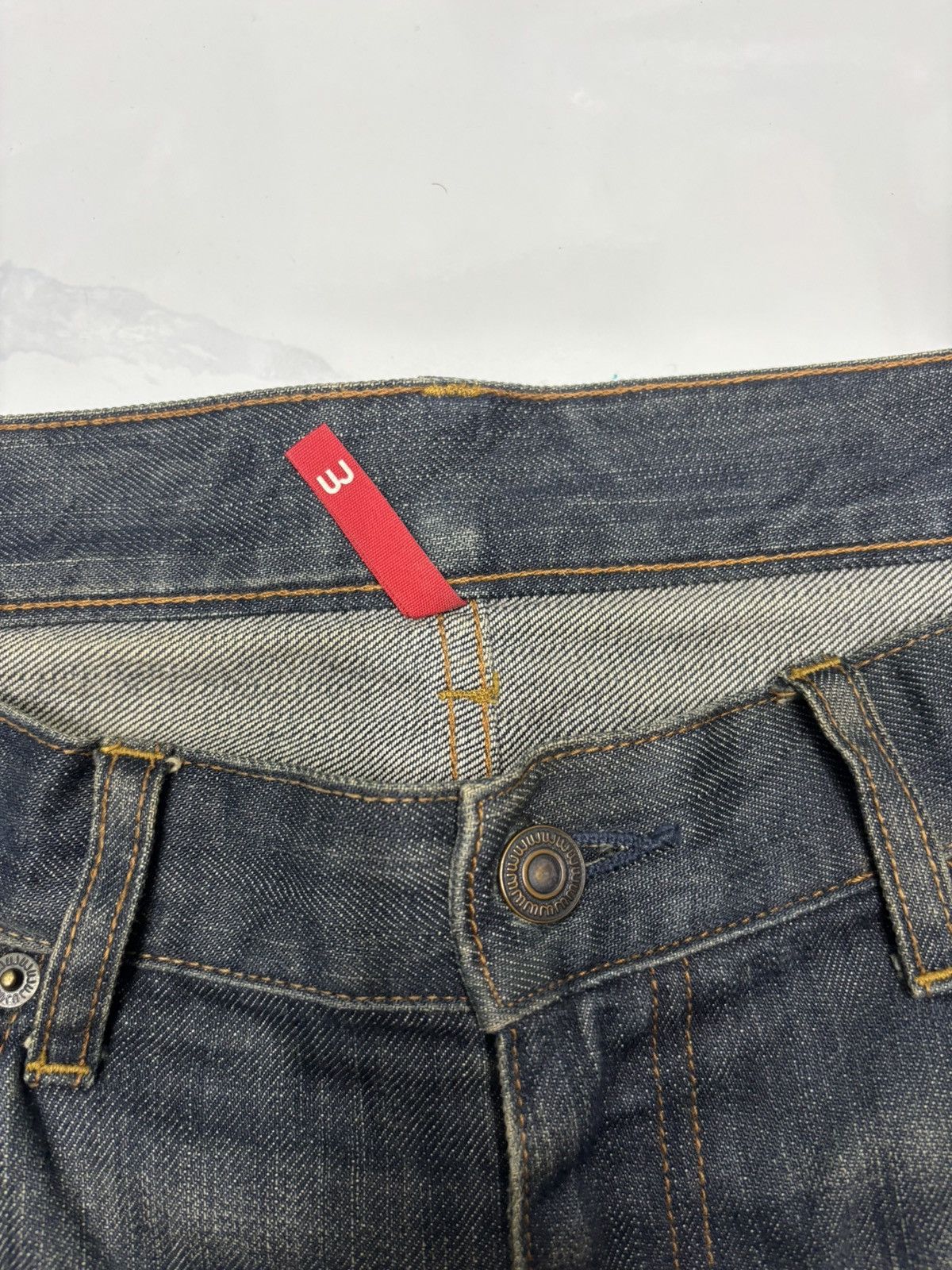 Undercover × Uniqlo DISTRESSED DENIM RUSTY MUD WASH UNIQLO UNDERCOVER STYLE JEAN Size US 36 / EU 52 - 10 Thumbnail