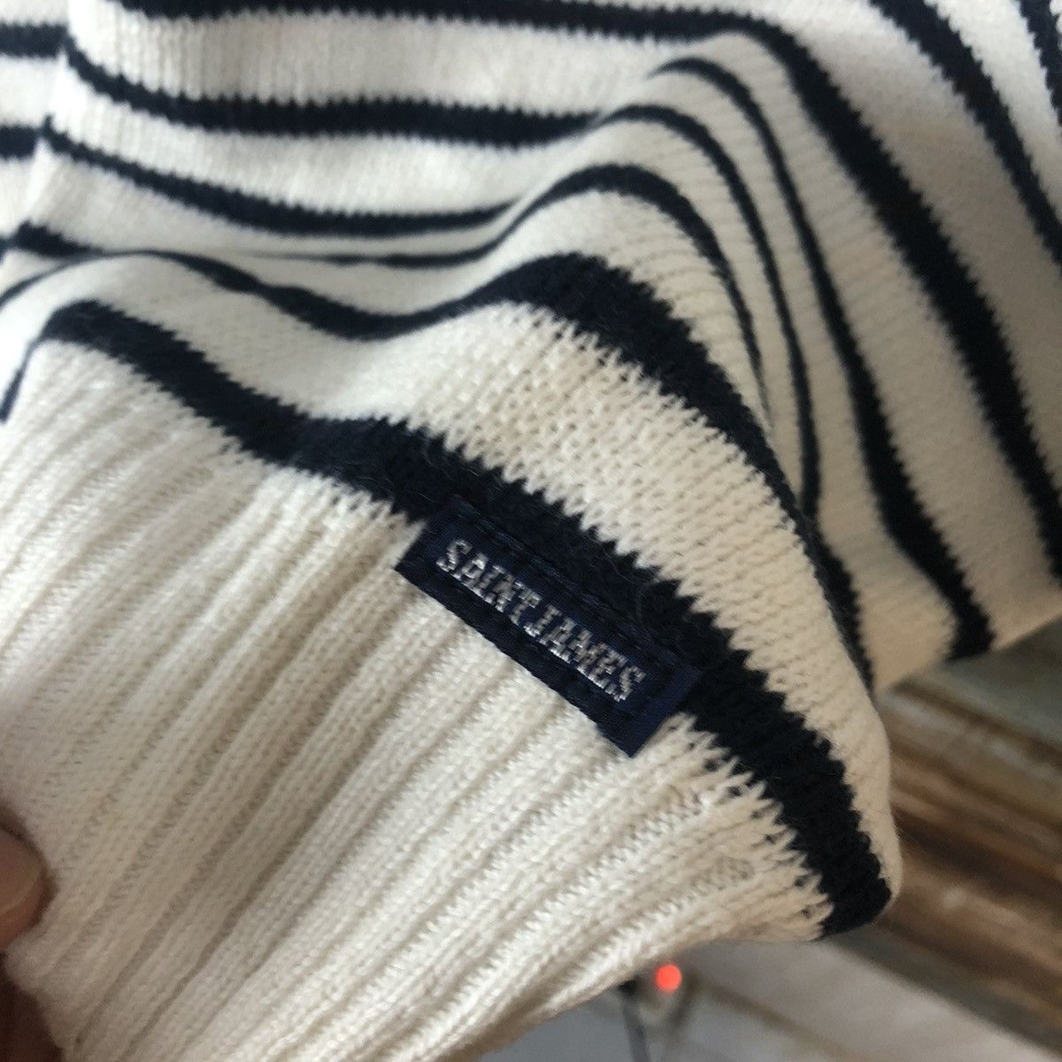 OVER THE STRiPES × Saint James Saint James Stripe White Knitwear #A1867 Size L / US 10 / IT 46 - 11 Thumbnail