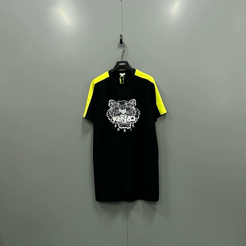 Kenzo KENZO Short sleeve dress with tiger head embroidery Size M / US 6-8 / IT 42-44 - 1 Thumbnail