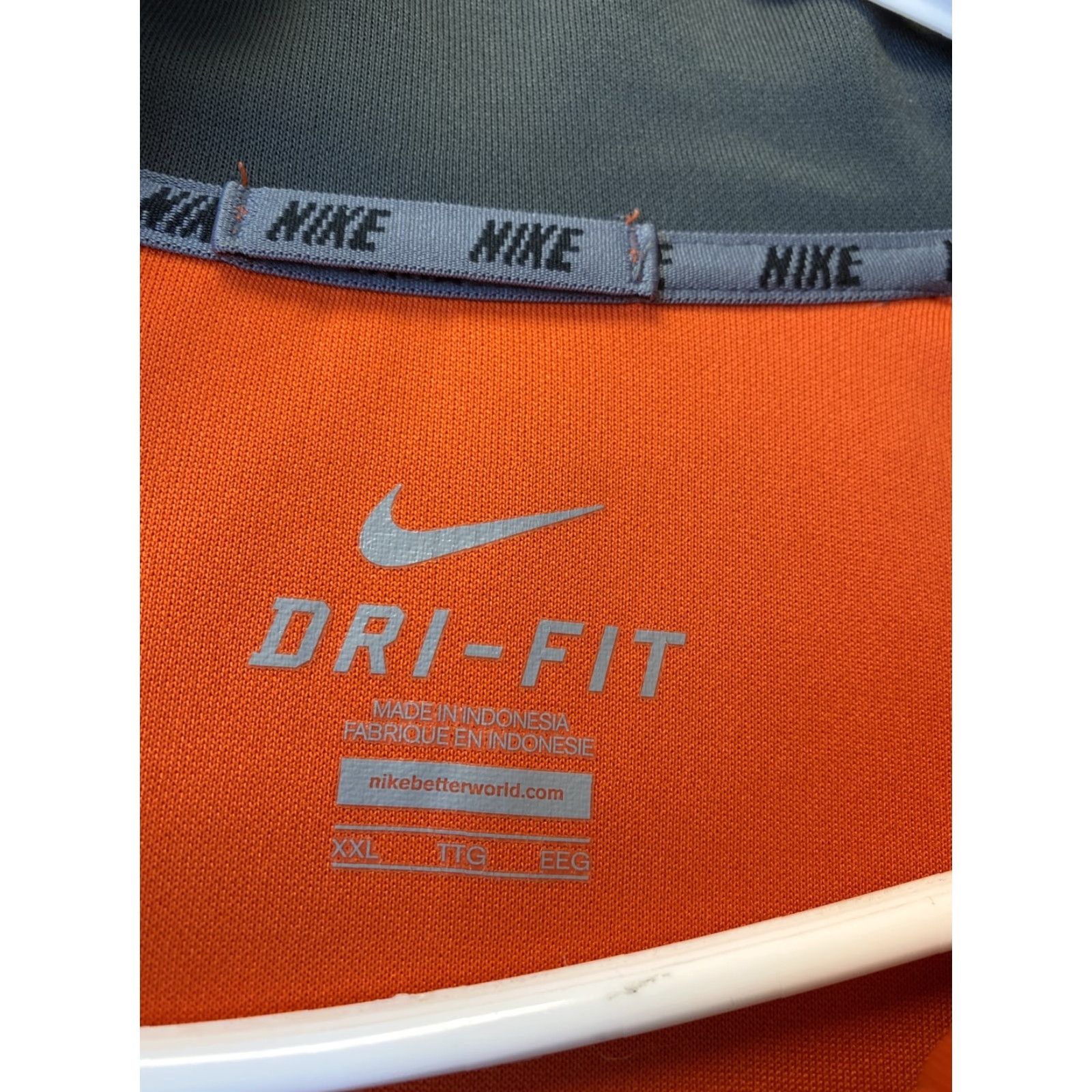 Nike Nike Men's 2XL Athletic Jacket Orange Polyester Stretch Pockets 95-33 Size US XXL / EU 58 / 5 - 5 Thumbnail