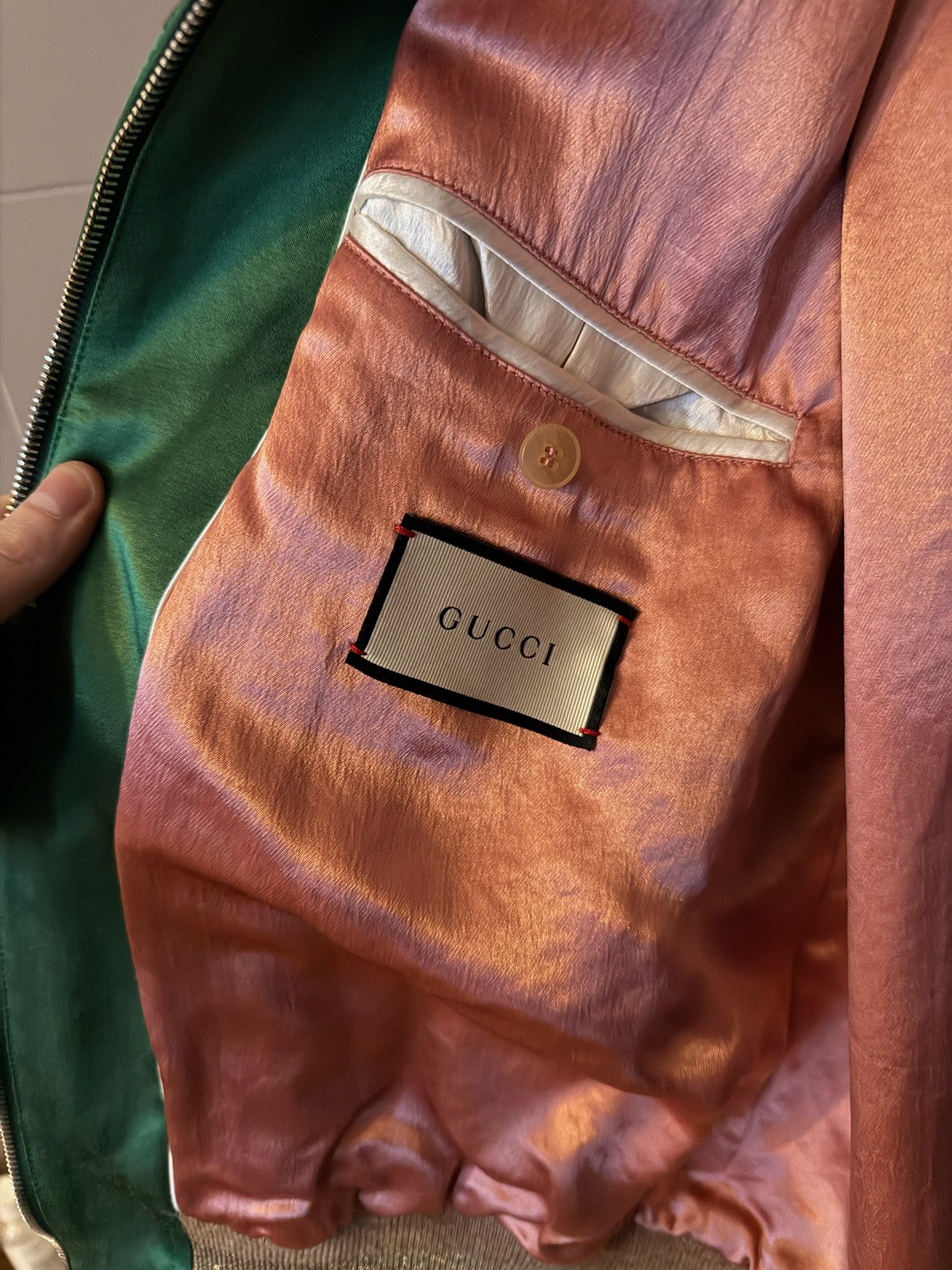 Gucci Gucci Acetate Bomber with cat motif Size US L / EU 52-54 / 3 - 6 Thumbnail