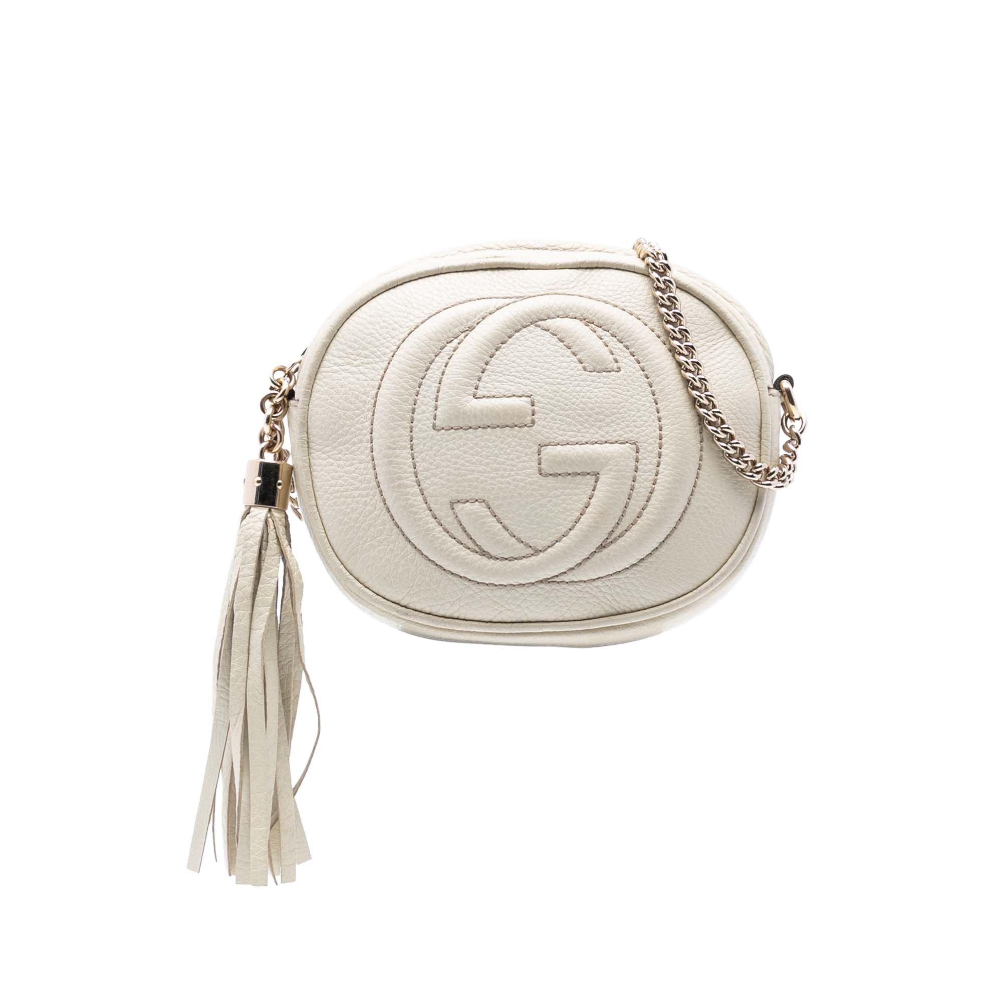 Gucci Gucci Mini Pebbled Calfskin Soho Chain Crossbody Size ONE SIZE - 1 Thumbnail